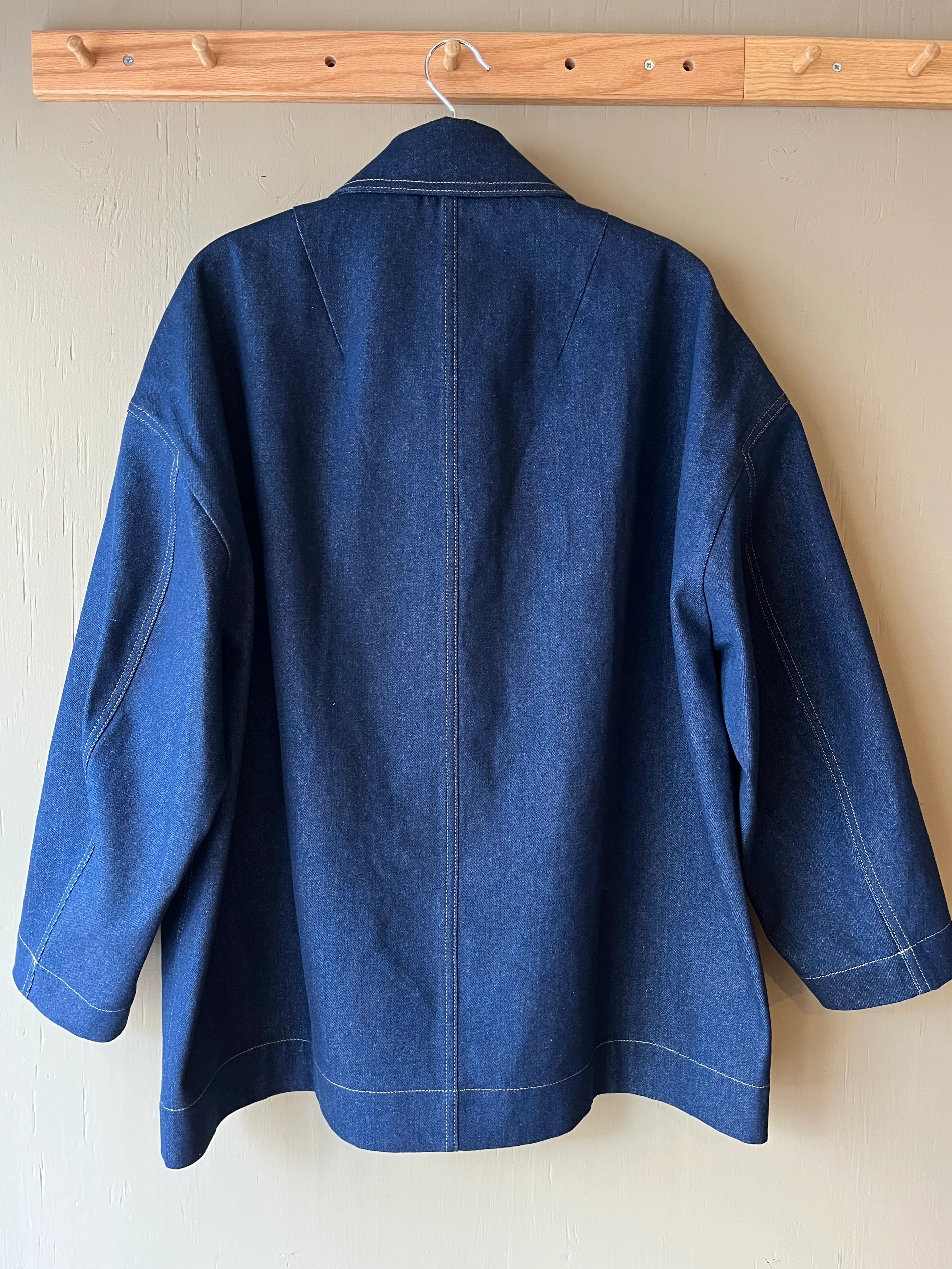 Atwin The Label - Boxy Indigo Denim Workwear Coat - Image 3