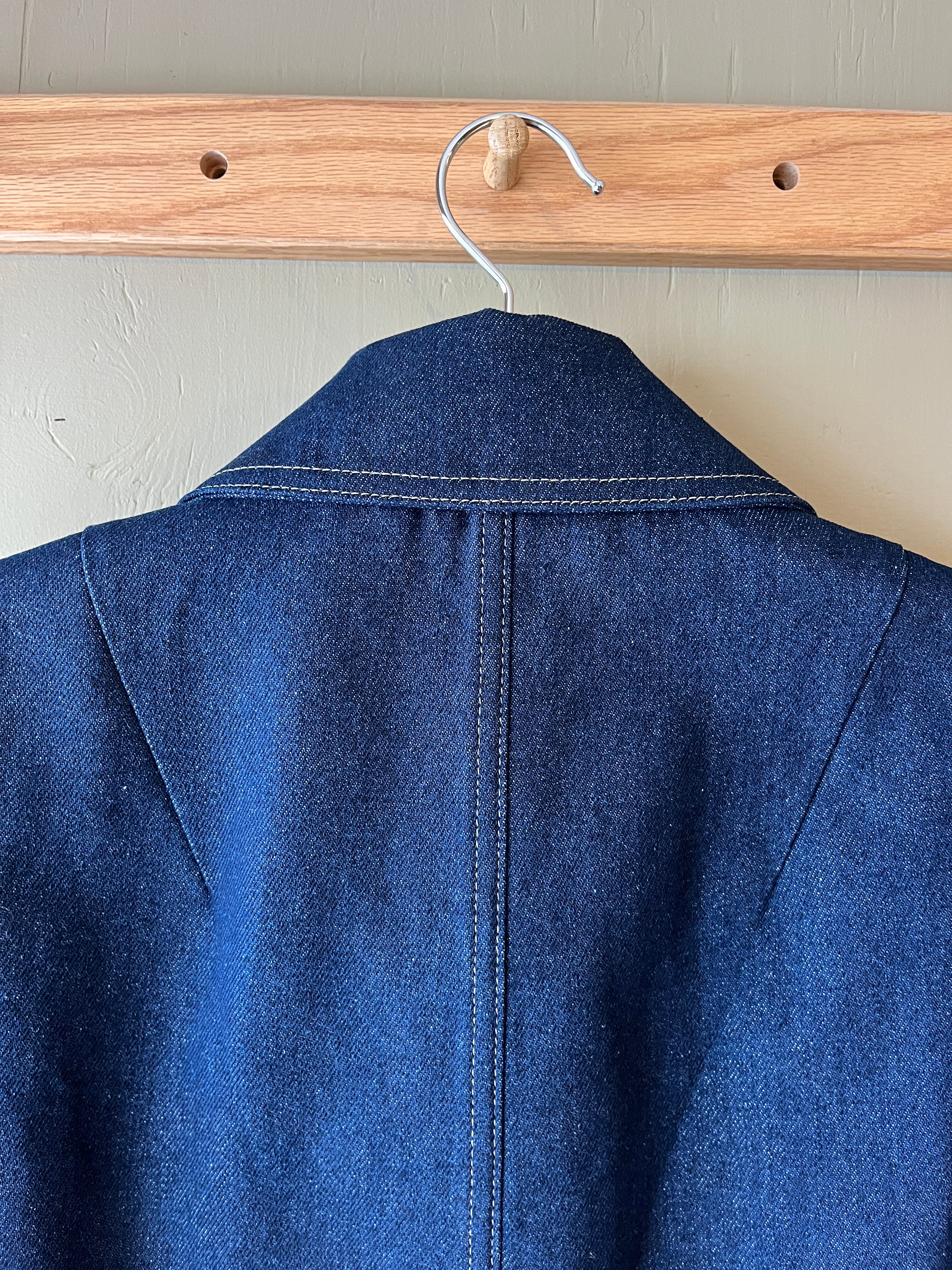 Atwin The Label - Boxy Indigo Denim Workwear Coat - Image 4