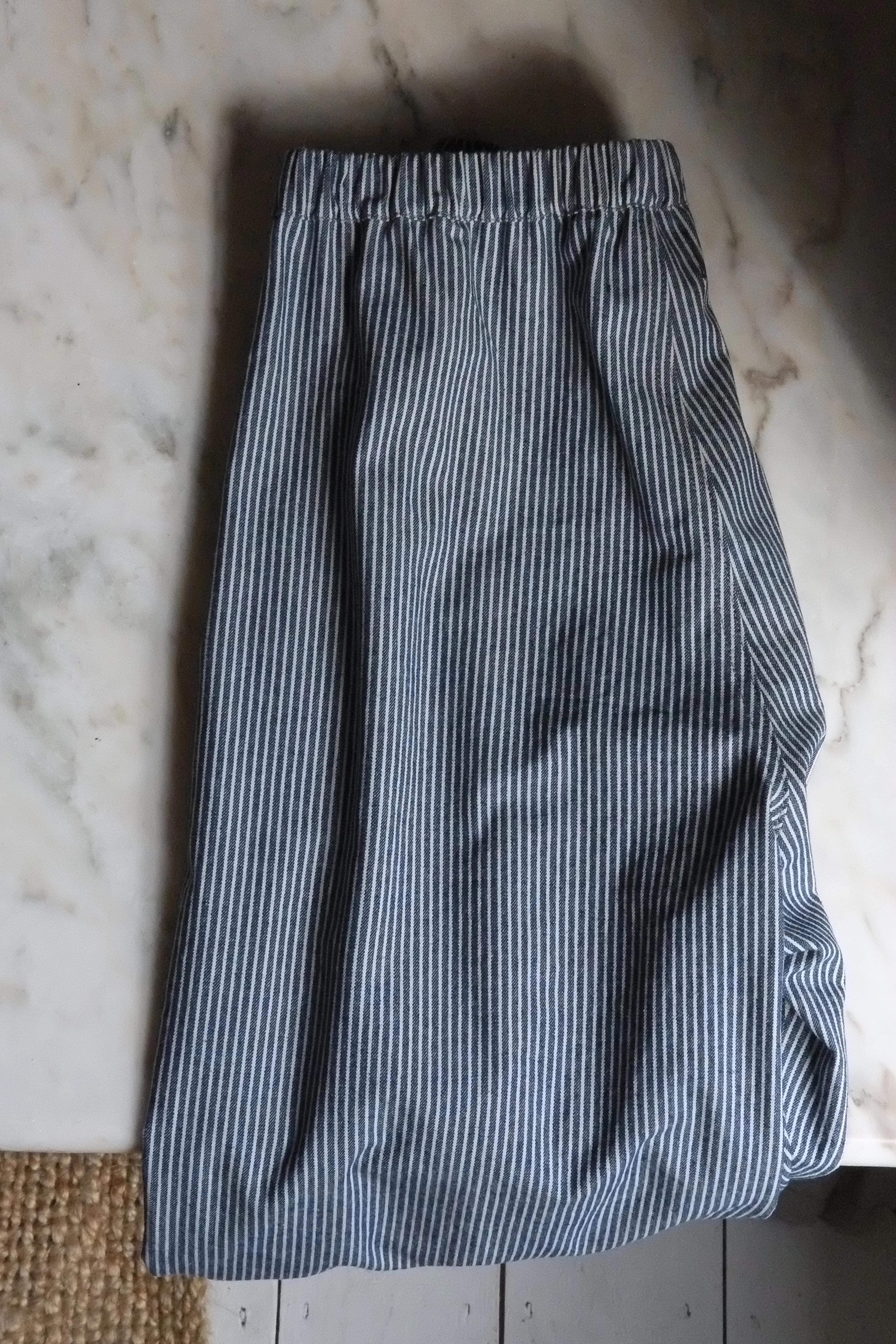 Atwin The Label - The Utility Skirt In Striped Denim - Image 3